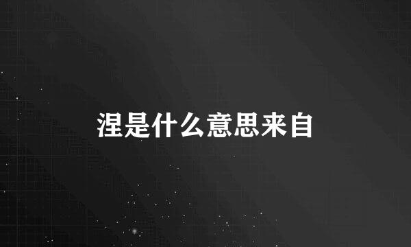 涅是什么意思来自