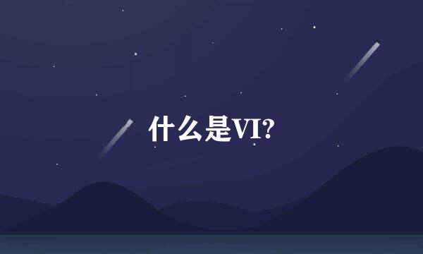 什么是VI?