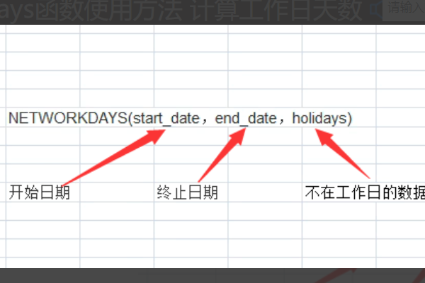EXCEL中NETWORKDAYS如何去除节假日呢？