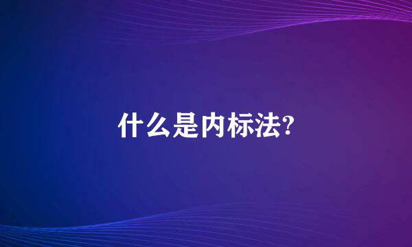 什么是内标法?