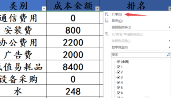 exce烟目器雷圆带啊l排名公式怎么用