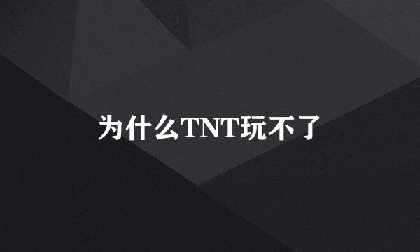 为什么TNT玩不了