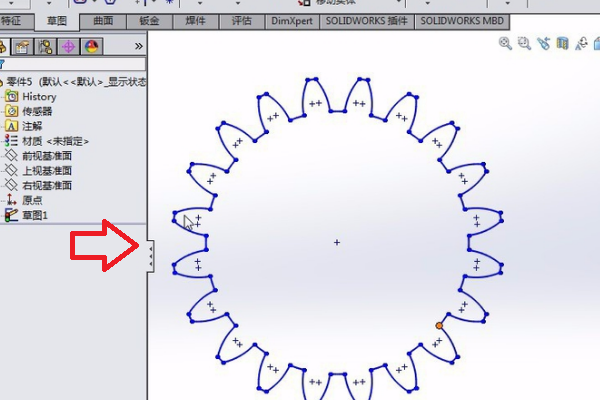 在solidwork院路况环练将石衡员长买s中如何画齿轮？