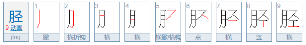 “胫腓”请问这两个字怎么念呢?