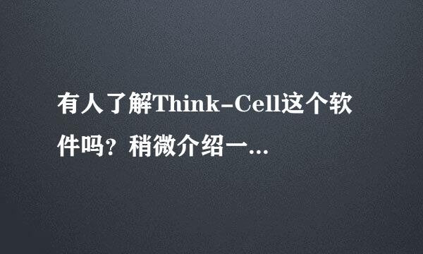 有人了解Think-Cell这个软件吗？稍微介绍一下，最好能详细点。