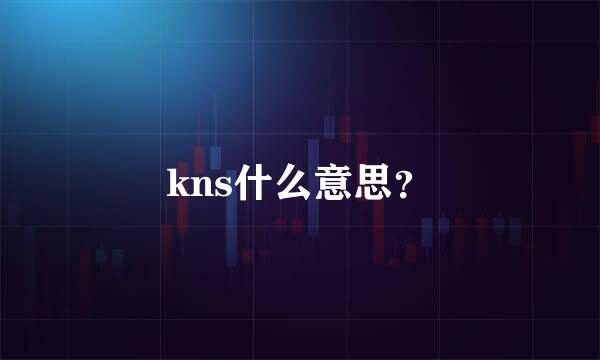 kns什么意思？