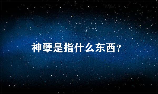 神孽是指什么东西？