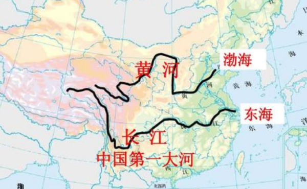 长江黄河地图