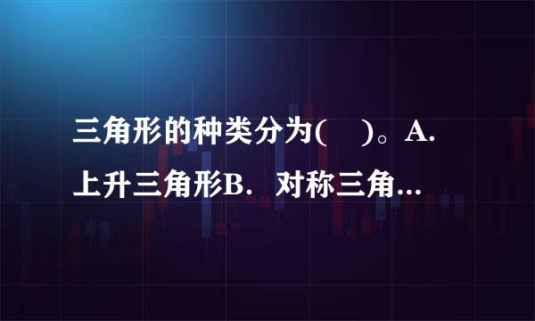 三角形的种类分为( )。A．上升三角形B．对称三角形来自C．下降三角形D．等边三角形相家微