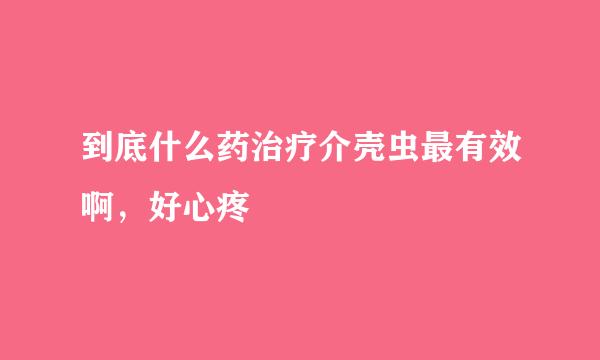 到底什么药治疗介壳虫最有效啊，好心疼