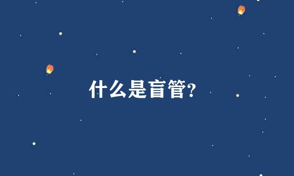 什么是盲管？