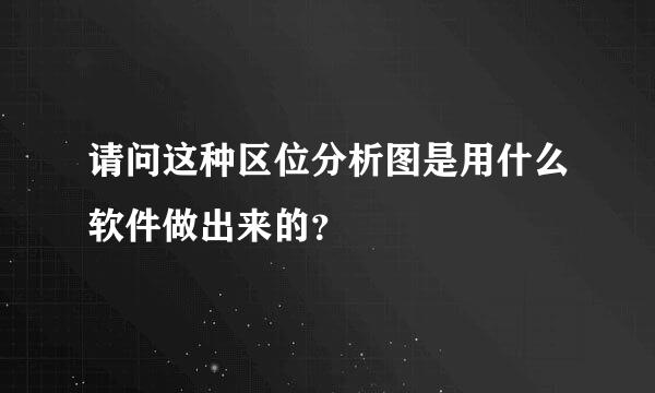 请问这种区位分析图是用什么软件做出来的？