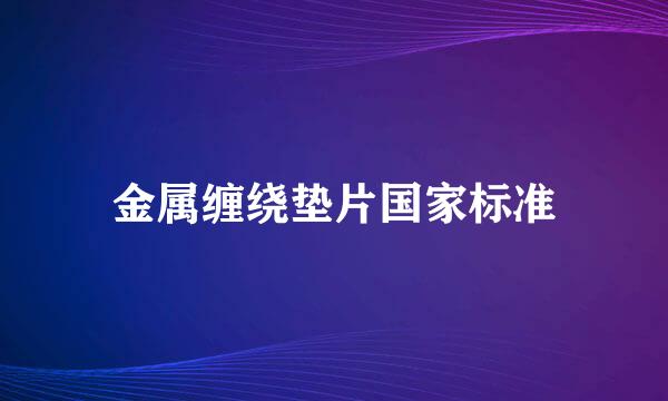 金属缠绕垫片国家标准