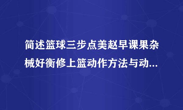 简述篮球三步点美赵早课果杂械好衡修上篮动作方法与动作要来自领