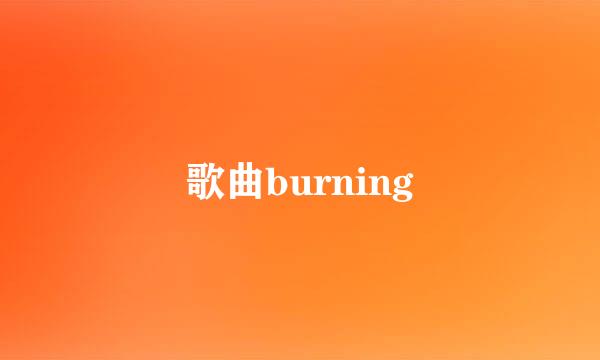 歌曲burning