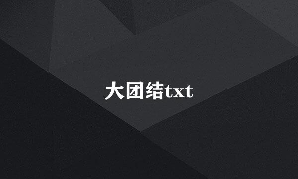 大团结txt