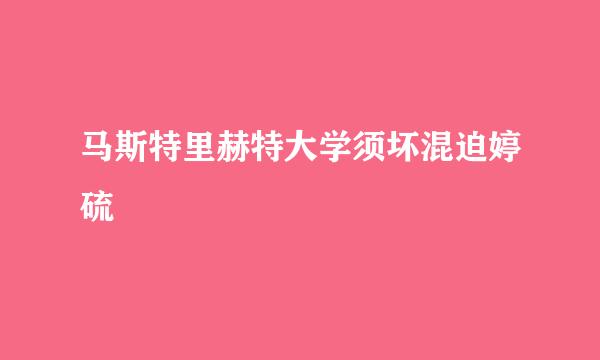 马斯特里赫特大学须坏混迫婷硫