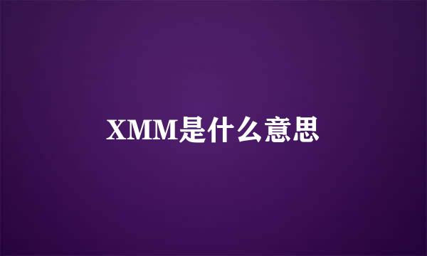 XMM是什么意思