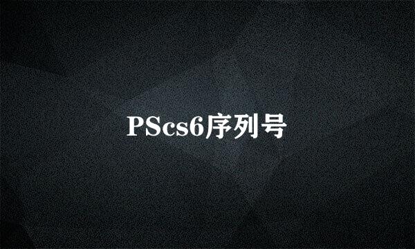 PScs6序列号