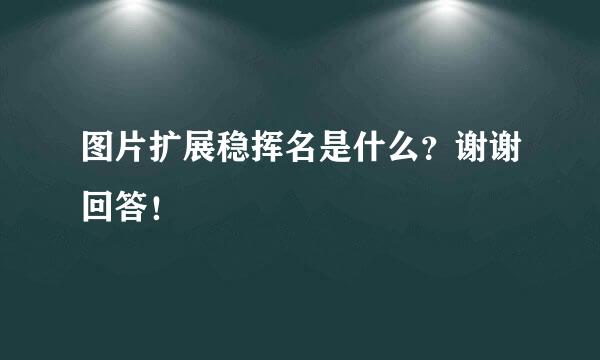 图片扩展稳挥名是什么？谢谢回答！