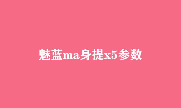 魅蓝ma身提x5参数