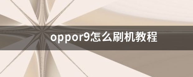 op来自por9怎么刷机教程360问答