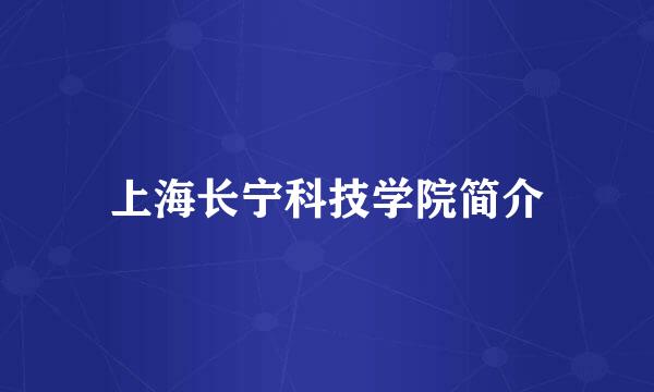 上海长宁科技学院简介