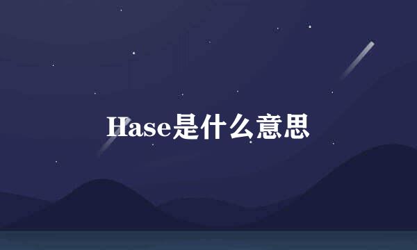 Hase是什么意思