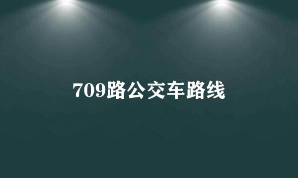 709路公交车路线