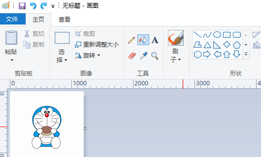 怎样在画图工具中修改照片底色、像素