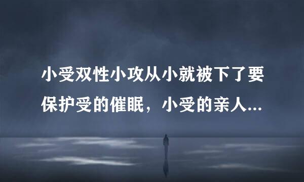 小受双性小攻从小就被下了要保护受的催眠，小受的亲人死掉了，然后小受的亲戚就把小受的财产夺走了把小受