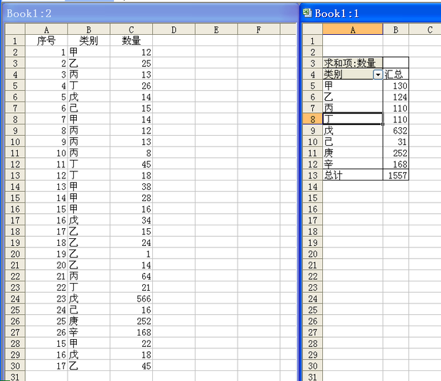 怎样在excel里建立分类汇来自总表