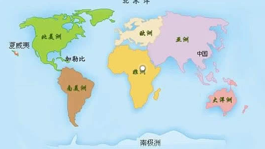 世界五大洲七大洋