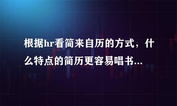 根据hr看简来自历的方式，什么特点的简历更容易唱书扩稳胜出