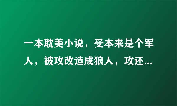 一本耽美小说，受本来是个军人，被攻改造成狼人，攻还改造了一个双性狐狸，未来文。