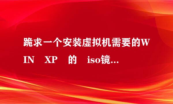 跪求一个安装虚拟机需要的WIN XP 的 iso镜像文件下载地址