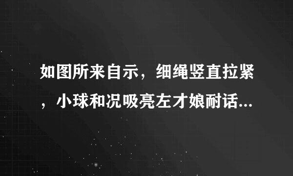 如图所来自示，细绳竖直拉紧，小球和况吸亮左才娘耐话光滑斜面接触，幷处于静止状态。则小球受到的力有