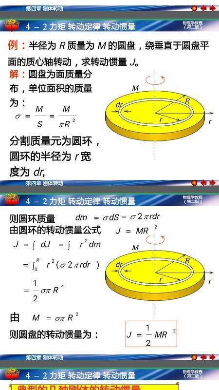 圆柱体的转动惯量怎么求