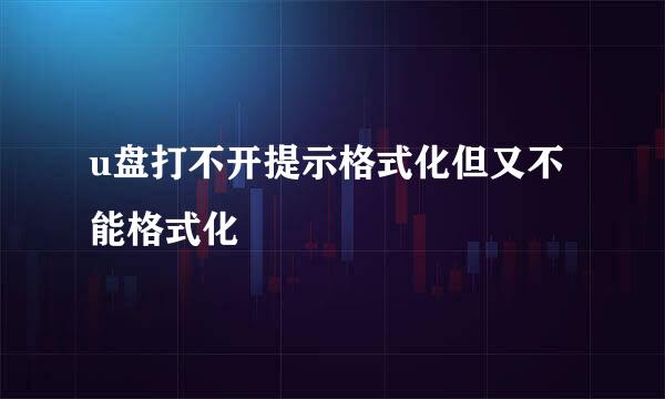 u盘打不开提示格式化但又不能格式化