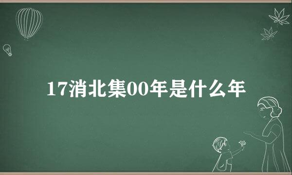 17消北集00年是什么年