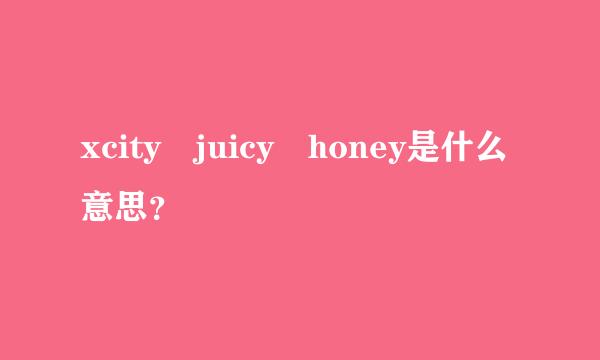 xcity juicy honey是什么意思？