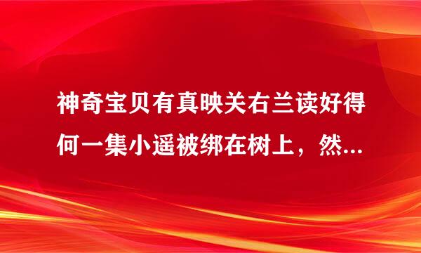 神奇宝贝有真映关右兰读好得何一集小遥被绑在树上，然后小瞬来救她