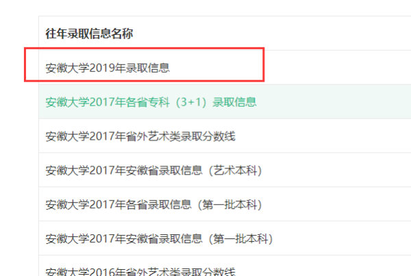 如何查询历年各高校及各专业录取分数线
