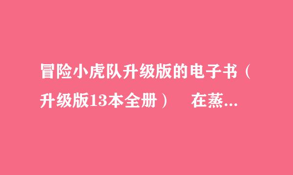 冒险小虎队升级版的电子书（升级版13本全册） 在蒸却盾阻亚青财绿少法线阅读或下载都可以