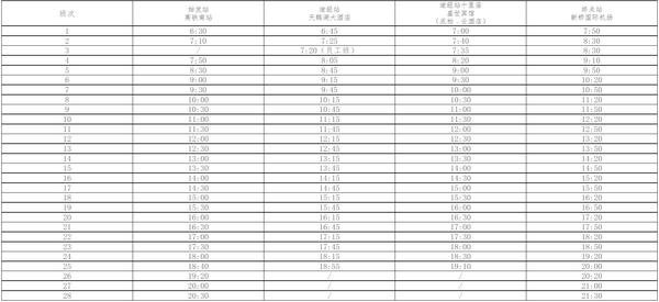 合肥机场大巴时刻表2022