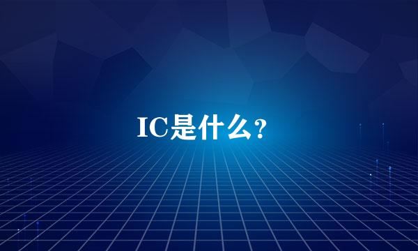 IC是什么？