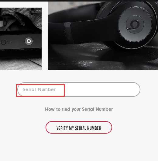 beats耳机如何用sn码查真假