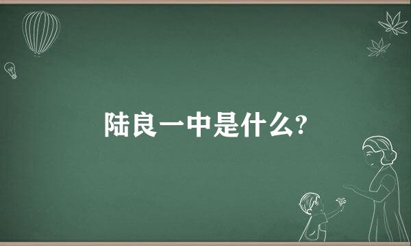 陆良一中是什么?