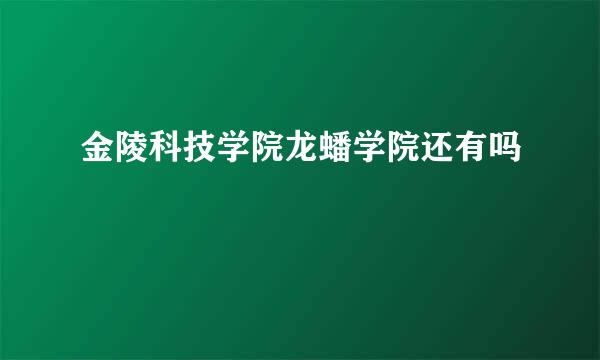 金陵科技学院龙蟠学院还有吗