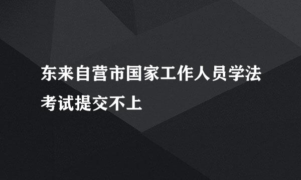 东来自营市国家工作人员学法考试提交不上